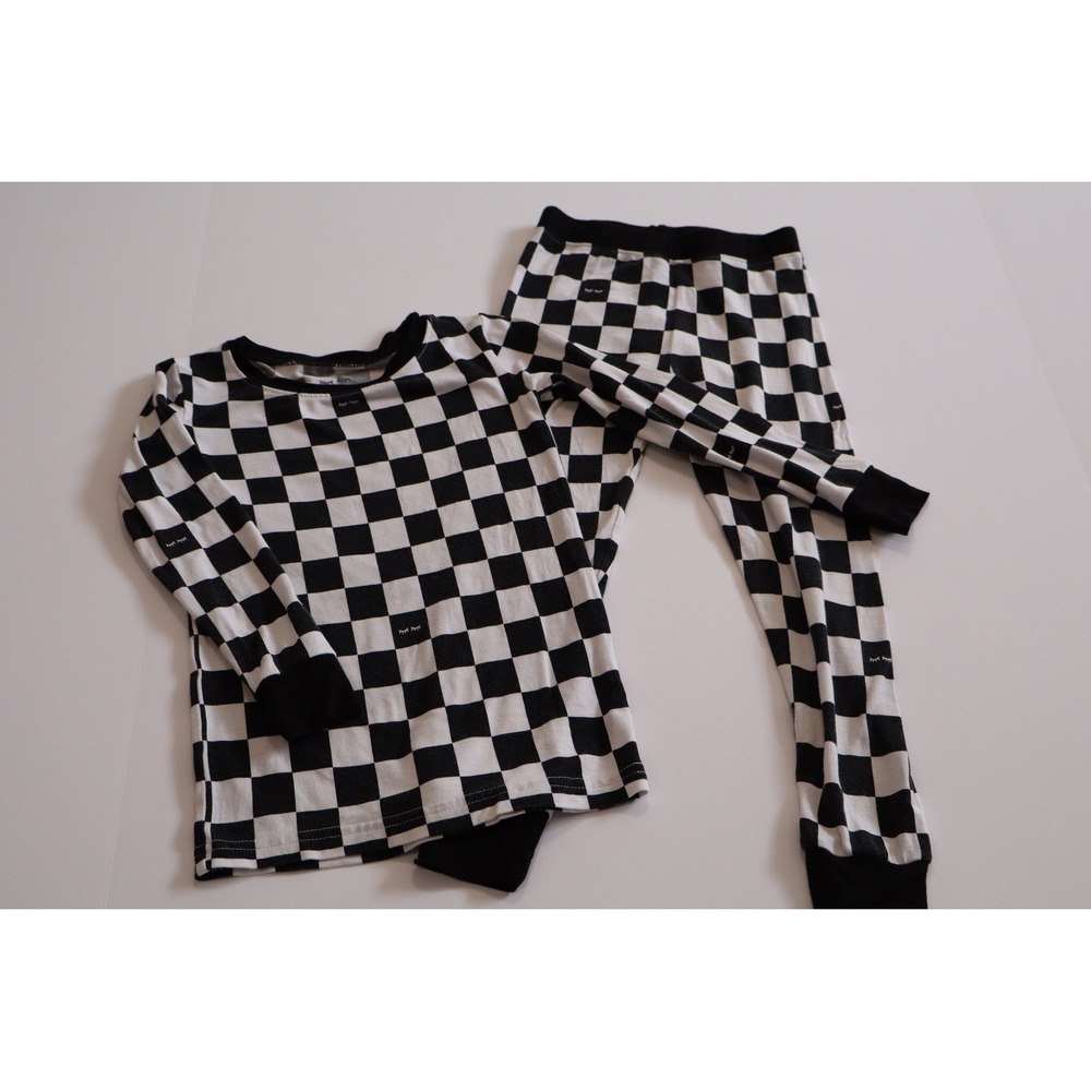 Little Sleepies Cool Checks Bamboo Pajama Set Kids 2T